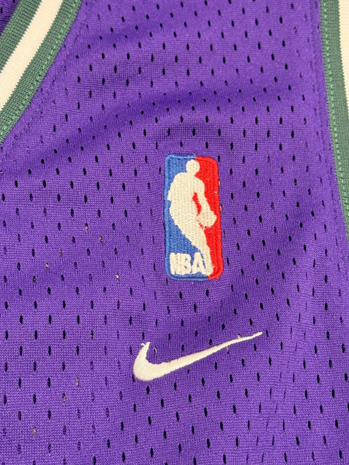 Ray Allen Milwaukee Bucks #34 Nike NBA Jersey Purple XL Length +2 Vintage