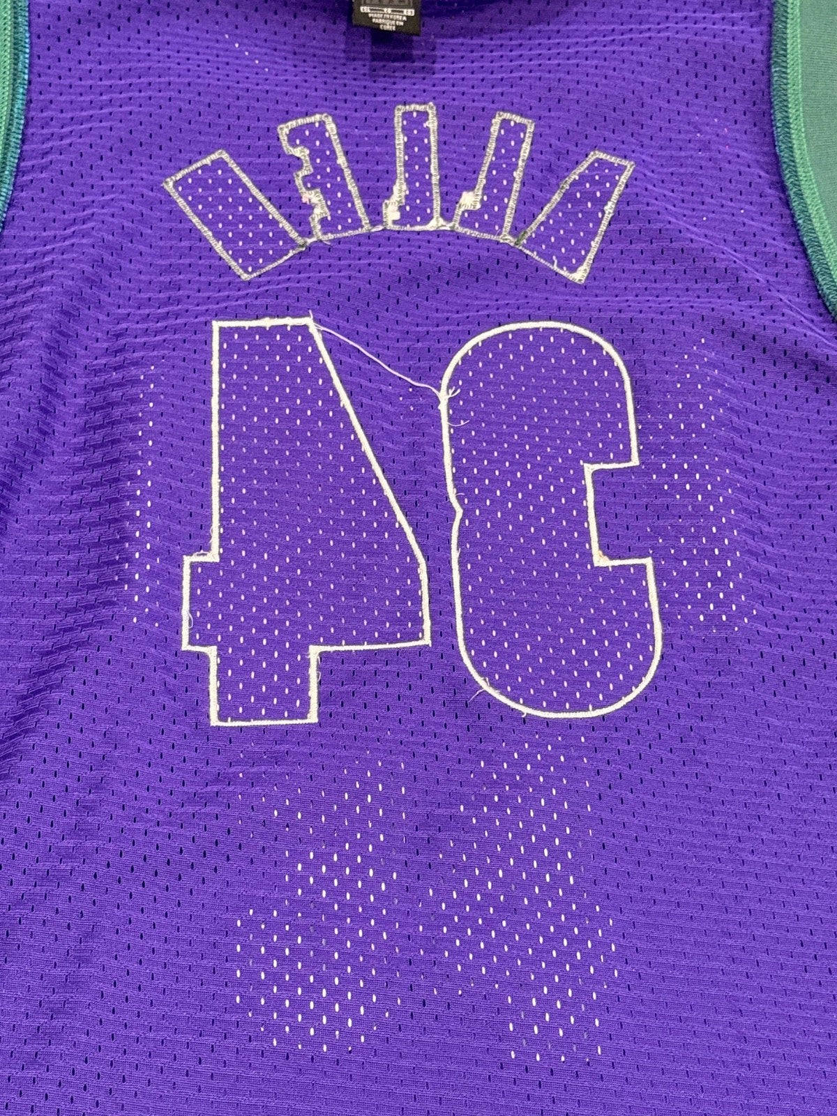 Ray Allen Milwaukee Bucks #34 Nike NBA Jersey Purple XL Length +2 Vintage