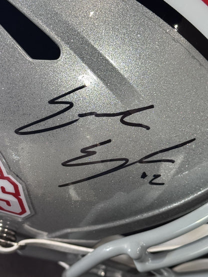 Emeka Egbuka Signed Ohio State 2024 Champion Logo Speed Rep Helmet Auto Fanatics