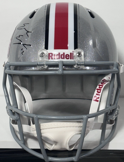 Emeka Egbuka Signed Ohio State 2024 Champion Logo Speed Rep Helmet Auto Fanatics
