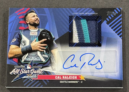 2025 Topps Update Cal Raleigh All Star Stitches Auto LE /10 Seattle Mariners