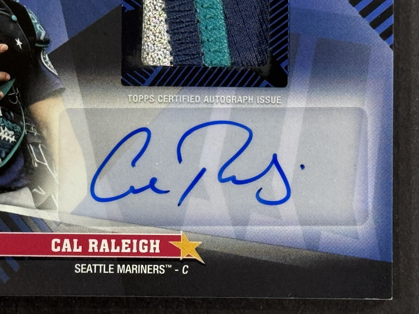 2025 Topps Update Cal Raleigh All Star Stitches Auto LE /10 Seattle Mariners