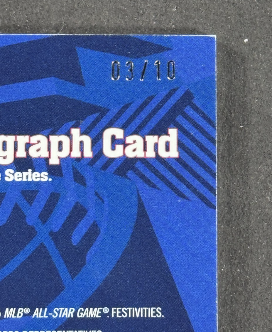 2025 Topps Update Cal Raleigh All Star Stitches Auto LE /10 Seattle Mariners