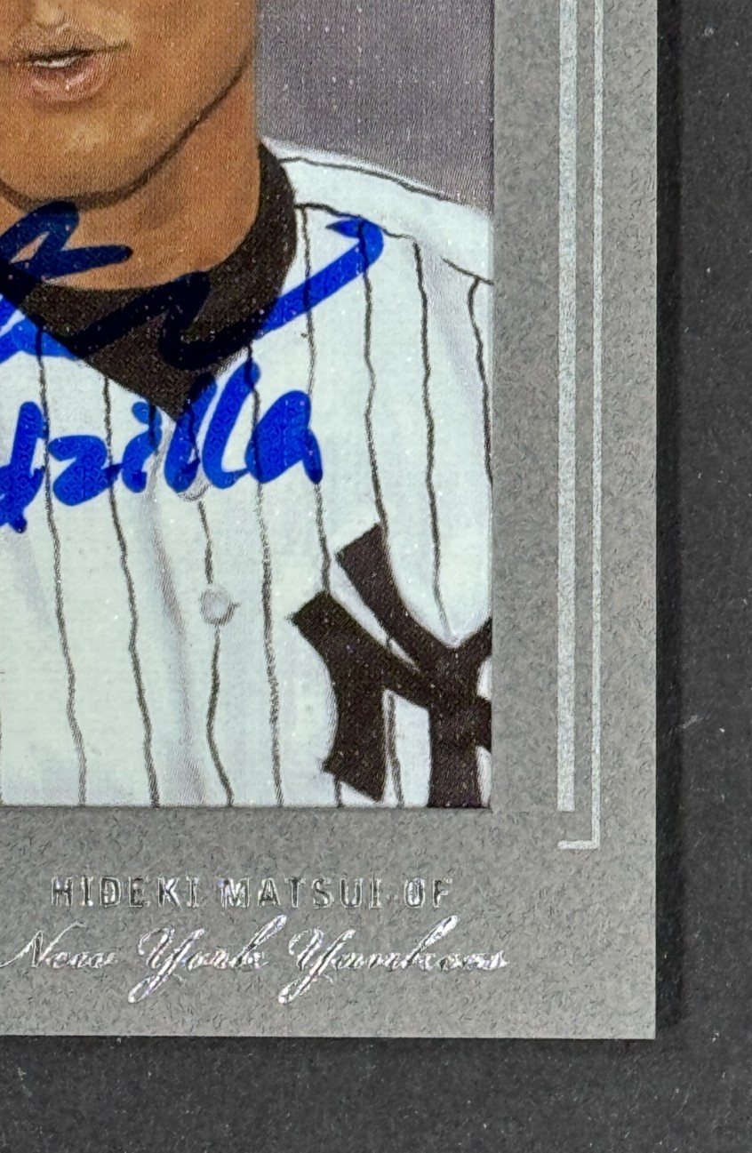 2003 Diamond Kings Signed Hideki Matsui LE/100 Godzilla Auto Lucky COA Yankees