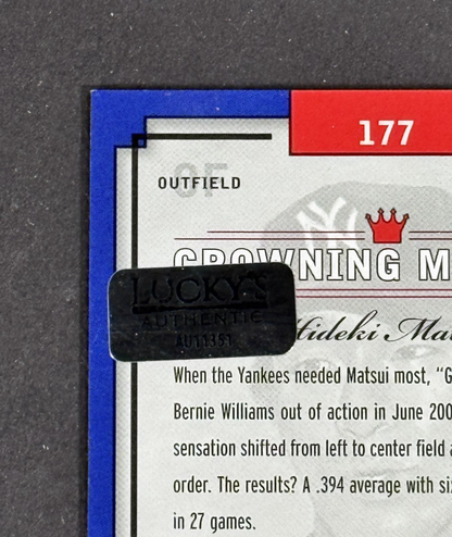 2003 Diamond Kings Signed Hideki Matsui LE/100 Godzilla Auto Lucky COA Yankees