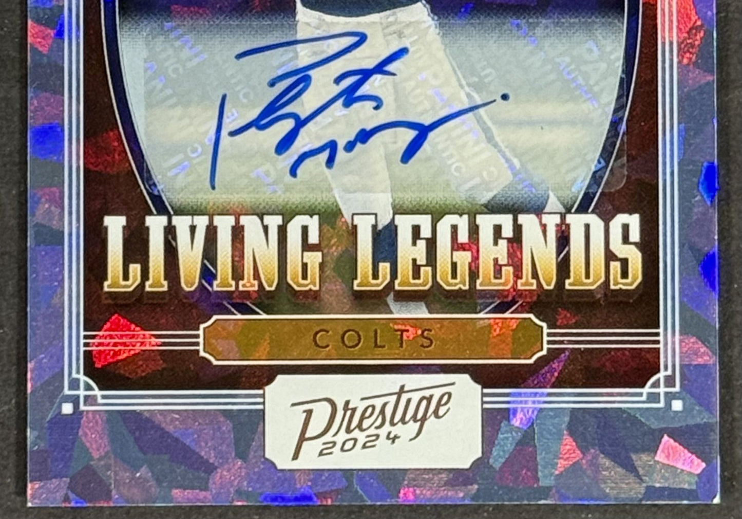 2024 Panini Prestige Living Legends Peyton Manning Auto Colts HOF LE 3/3 Bookend