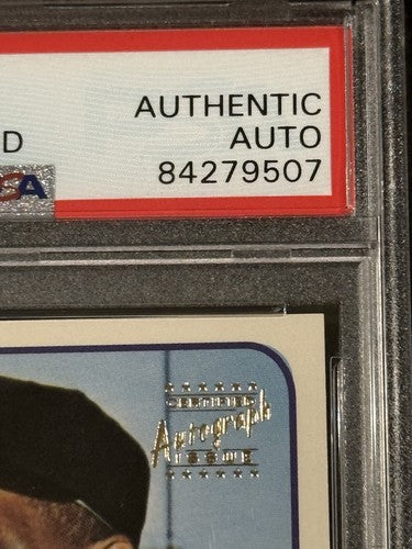 Willie Mays 1996 Topps Certified On Card Auto PSA 1965 Topps Ssp Centered HOF
