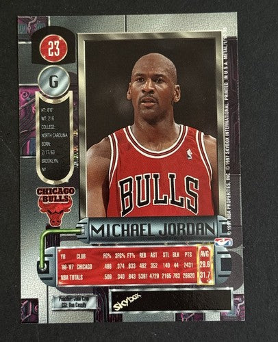 1997-98 Michael Jordan Fleer Metal Universe #23 HOF Chicago BULLS Rare
