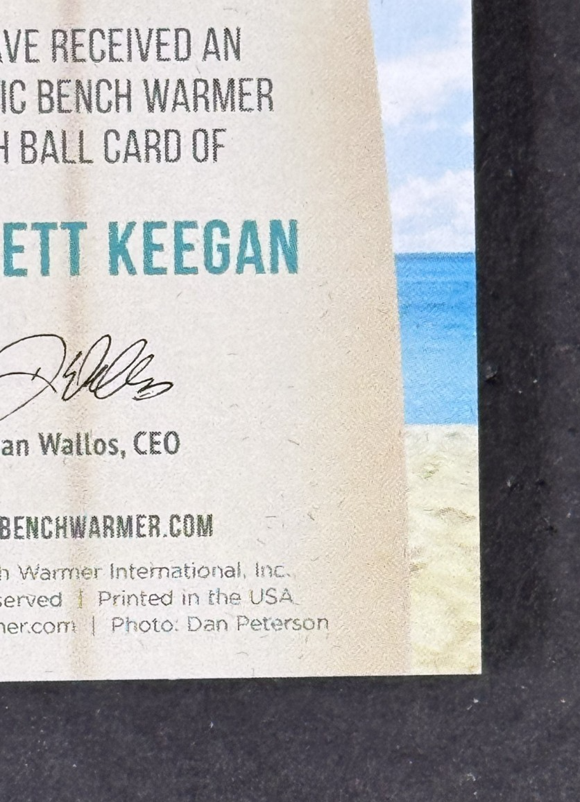 2025 Benchwarmer Girls Of Summer Scarlet Keegan Beach Ball 1/1 LE Card Mint