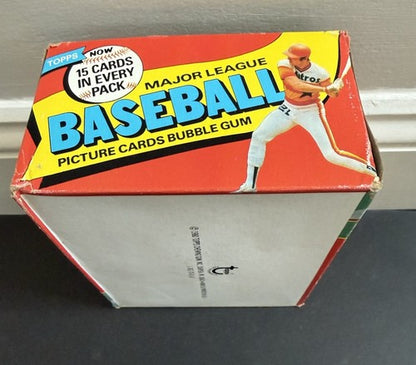 1980 Topps Baseball Sealed Wax Box Authentic Henderson RC CLEAN BOX From Case MT
