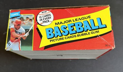 1980 Topps Baseball Sealed Wax Box Authentic Henderson RC CLEAN BOX From Case MT