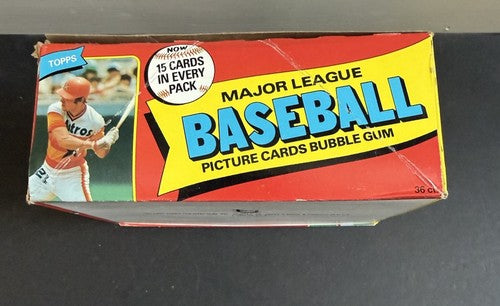 1980 Topps Baseball Sealed Wax Box Authentic Henderson RC CLEAN BOX From Case MT