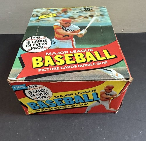 1980 Topps Baseball Sealed Wax Box Authentic Henderson RC CLEAN BOX From Case MT