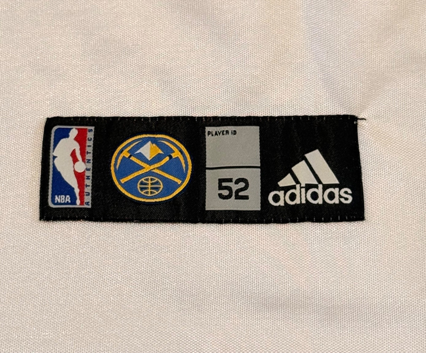 JR Smith Denver Nuggets #5 Adidas NBA White Vintage Jersey Size 52