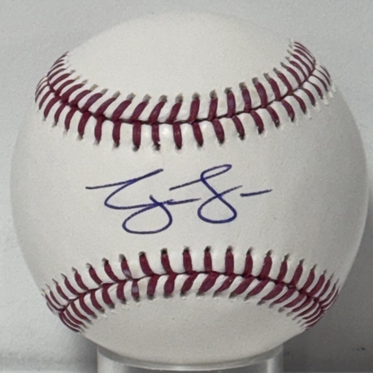 George Lombard Jr Signed Official MLB Baseball Auto BAS COA NY Yankees