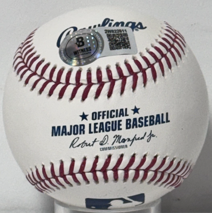 George Lombard Jr Signed Official MLB Baseball Auto BAS COA NY Yankees