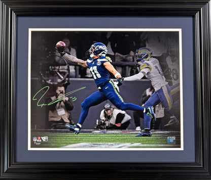 Jaxon Smith-Njigba Signed 16x20 NFC Champ Framed Photo Auto Fanatics Seahawks