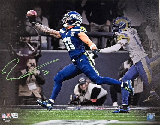 Jaxon Smith-Njigba Signed 16x20 NFC Champ Framed Photo Auto Fanatics Seahawks