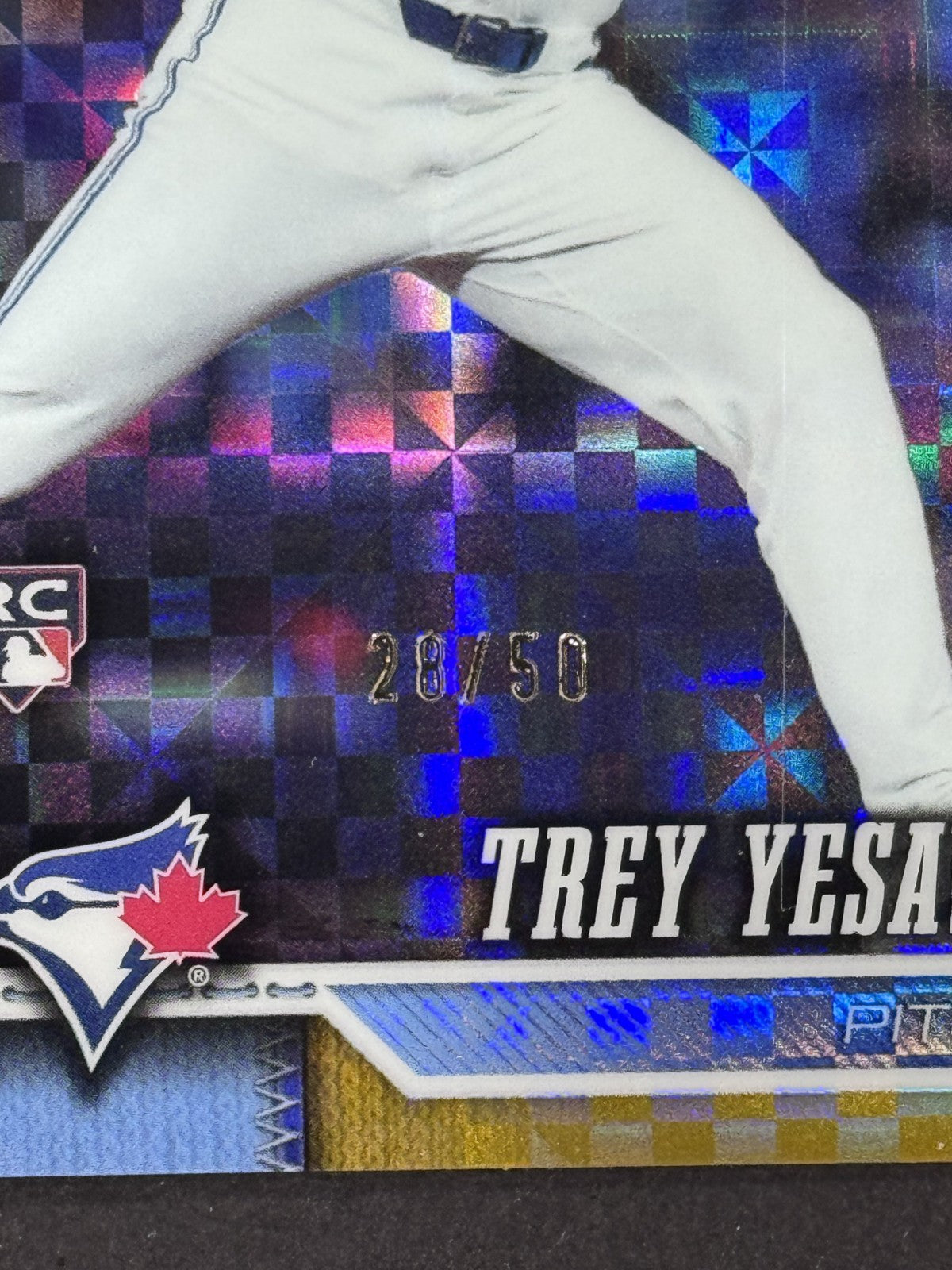 2026 Topps Chrome Trey Yesavage Gold X Fractor LE/ 50 Toronto Bluejays RC Mint