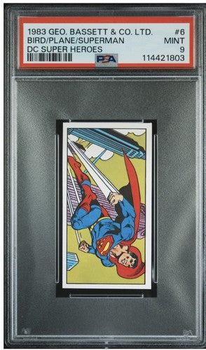 Bird Plane Superman 1983 Geo. Bassett CO DC Super Heroes #6 PSA 9 Mint Low Pop 5