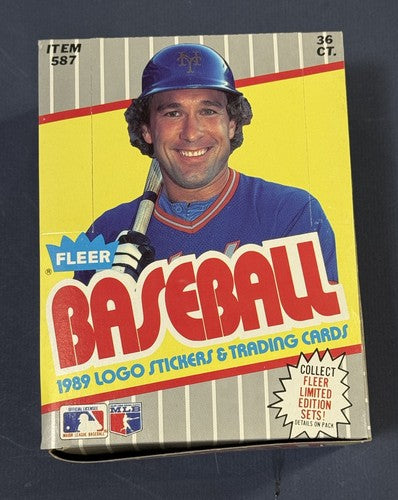 1989 Fleer Baseball Wax Box From Fresh Case Bill Ripken FF Error 90101 Confirmed
