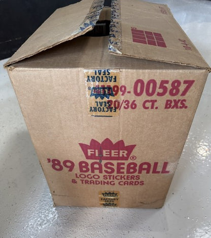 1989 Fleer Baseball Wax Box From Fresh Case Bill Ripken FF Error 90101 Confirmed