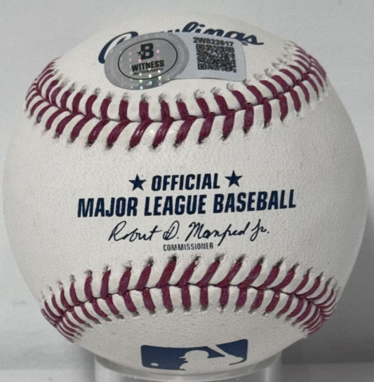 George Lombard Jr Signed Official MLB Baseball Auto BAS COA NY Yankees