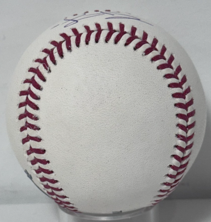 George Lombard Jr Signed Official MLB Baseball Auto BAS COA NY Yankees