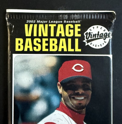 Upper Deck Vintage Baseball Hobby 2002 5 Packs Lot Sealed 10 Cards Per Pack