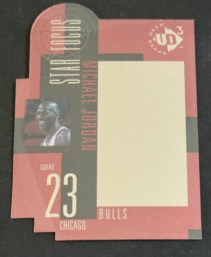 1996-97 Upper Deck UD3 Michael Jordan Star Focus Die Cut #23 Bulls Nm - Mint