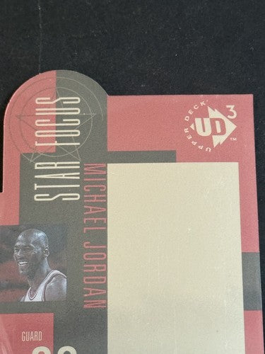 1996-97 Upper Deck UD3 Michael Jordan Star Focus Die Cut #23 Bulls Nm - Mint