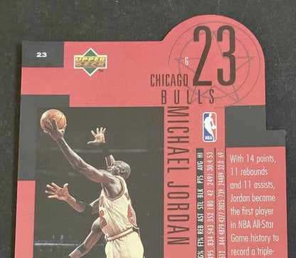 1996-97 Upper Deck UD3 Michael Jordan Star Focus Die Cut #23 Bulls Nm - Mint
