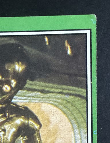 1977 Topps Star Wars C-3PO #207 Golden Rod Error Vintage Trading Card
