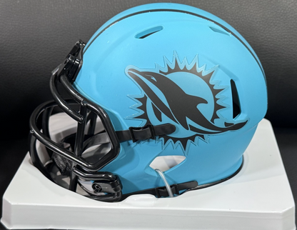 Tyreek Hill Signed Miami Dolphins Riddell Rave Mini Helmet Auto BAS COA