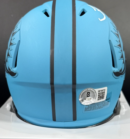 Tyreek Hill Signed Miami Dolphins Riddell Rave Mini Helmet Auto BAS COA