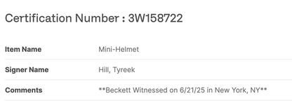Tyreek Hill Signed Miami Dolphins Riddell Rave Mini Helmet Auto BAS COA