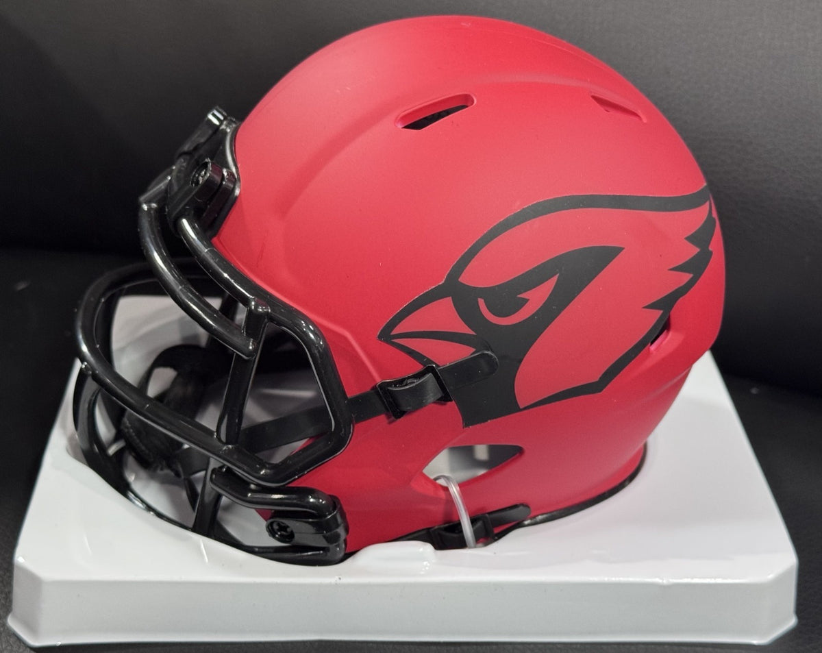 Kurt Warner Signed Arizona Cardinals Riddell Rave Mini Helmet Auto BAS COA HOF