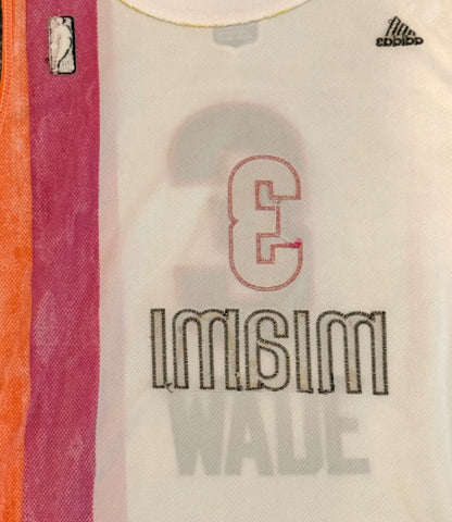 Dwyane Wade Miami Heat 1970/71 "Floridians" #3 Adidas Jersey Size XL Length +2
