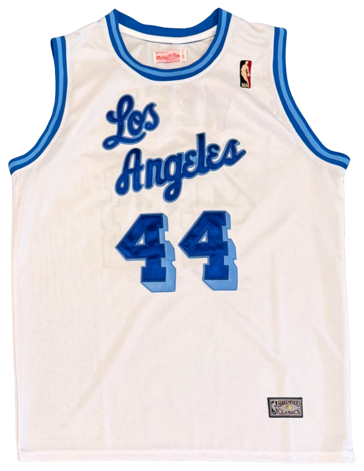 Jerry West Los Angeles Lakers #44 Mitchell & Ness Hardwood Classics Jersey sz 54