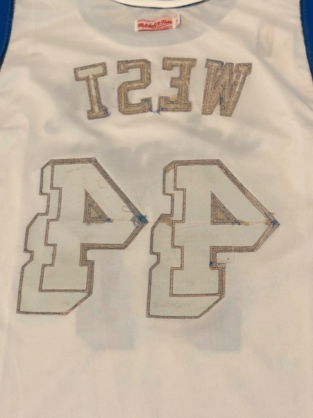 Jerry West Los Angeles Lakers #44 Mitchell & Ness Hardwood Classics Jersey sz 54