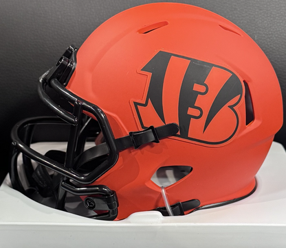 Anthony Munoz Signed Bengals Riddell Rave Mini Helmet Auto BAS COA HOF