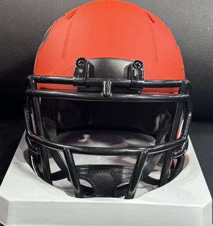 Anthony Munoz Signed Bengals Riddell Rave Mini Helmet Auto BAS COA HOF