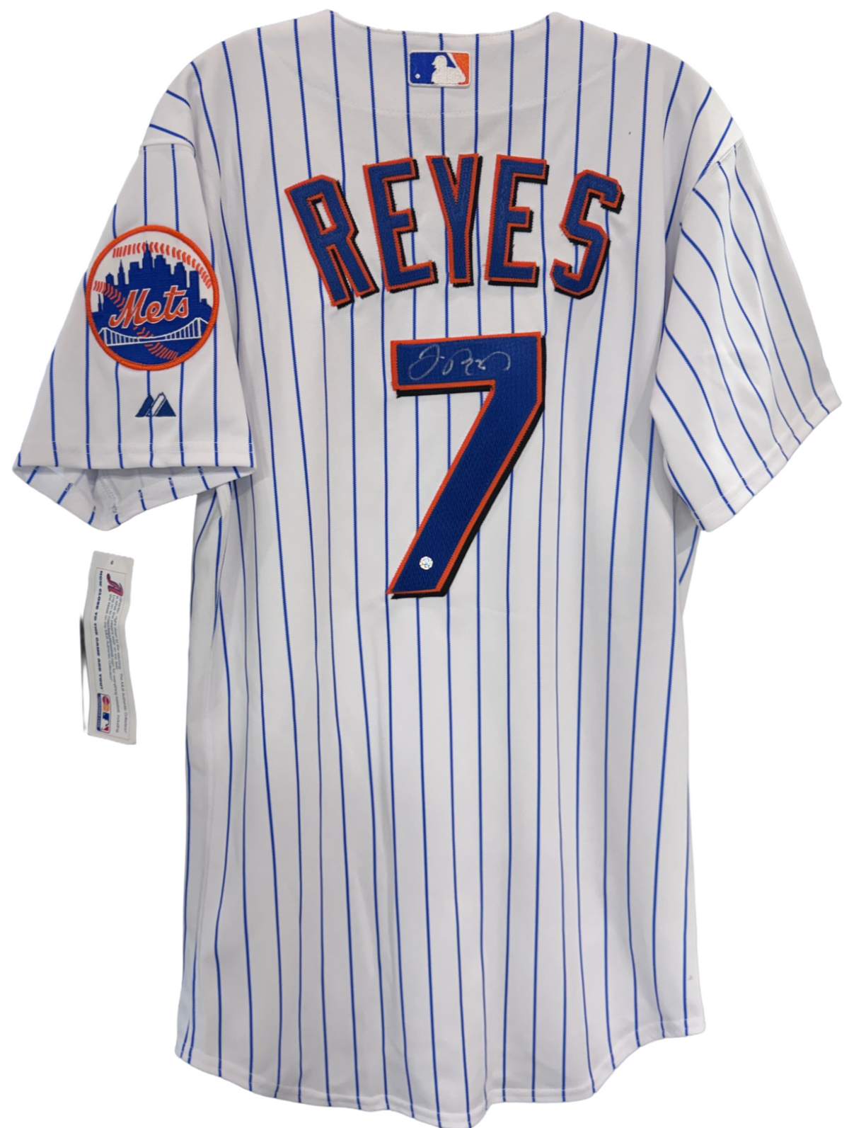 Jose Reyes Signed Official Majestic Authentic Jersey Auto MLB Holo COA NY Mets
