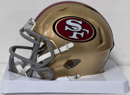 Fred Warner Signed San Francisco 49ers Riddell Mini Helmet Auto BAS COA