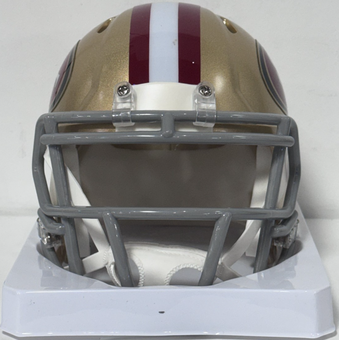 Fred Warner Signed San Francisco 49ers Riddell Mini Helmet Auto BAS COA