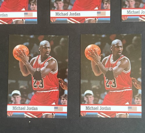 1993 Fax Pax World Of Sport #7 Michael Jordan Basketball Card Lot Of 5 Mint
