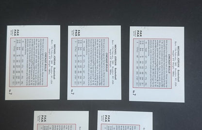 1993 Fax Pax World Of Sport #7 Michael Jordan Basketball Card Lot Of 5 Mint