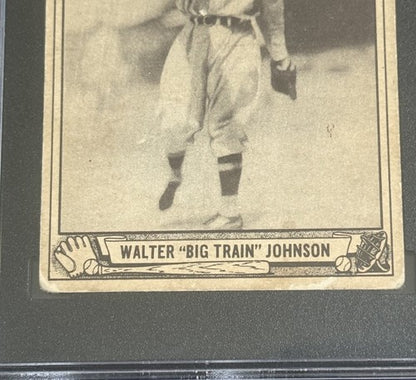 1940 Playball Play Ball #120 Walter Johnson Senators HOF SGC 3 Vg Centered Nice