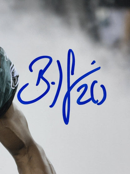 Brian Dawkins Signed 8x10 Photo Framed W/ Coin Auto JSA COA Eagles HOF