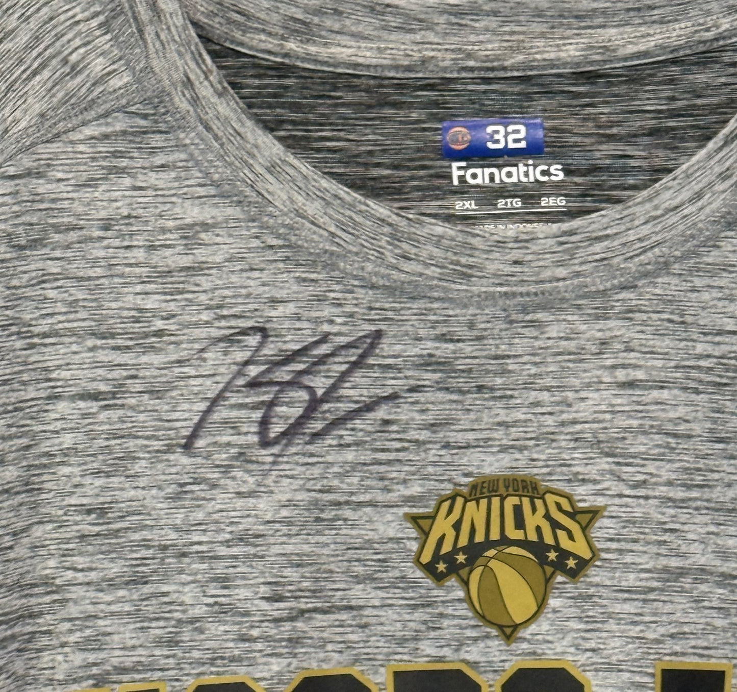 Karl Anthony Towns Signed Game Used 25 2026 Hoops For Troops Shirt NY Knicks Coa